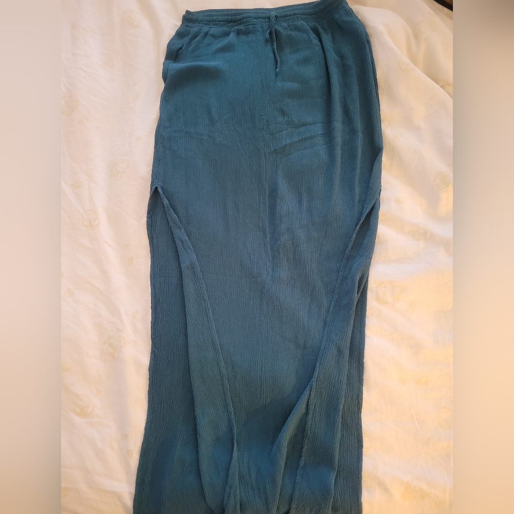 Forever 21 Teal Maxi Skirt